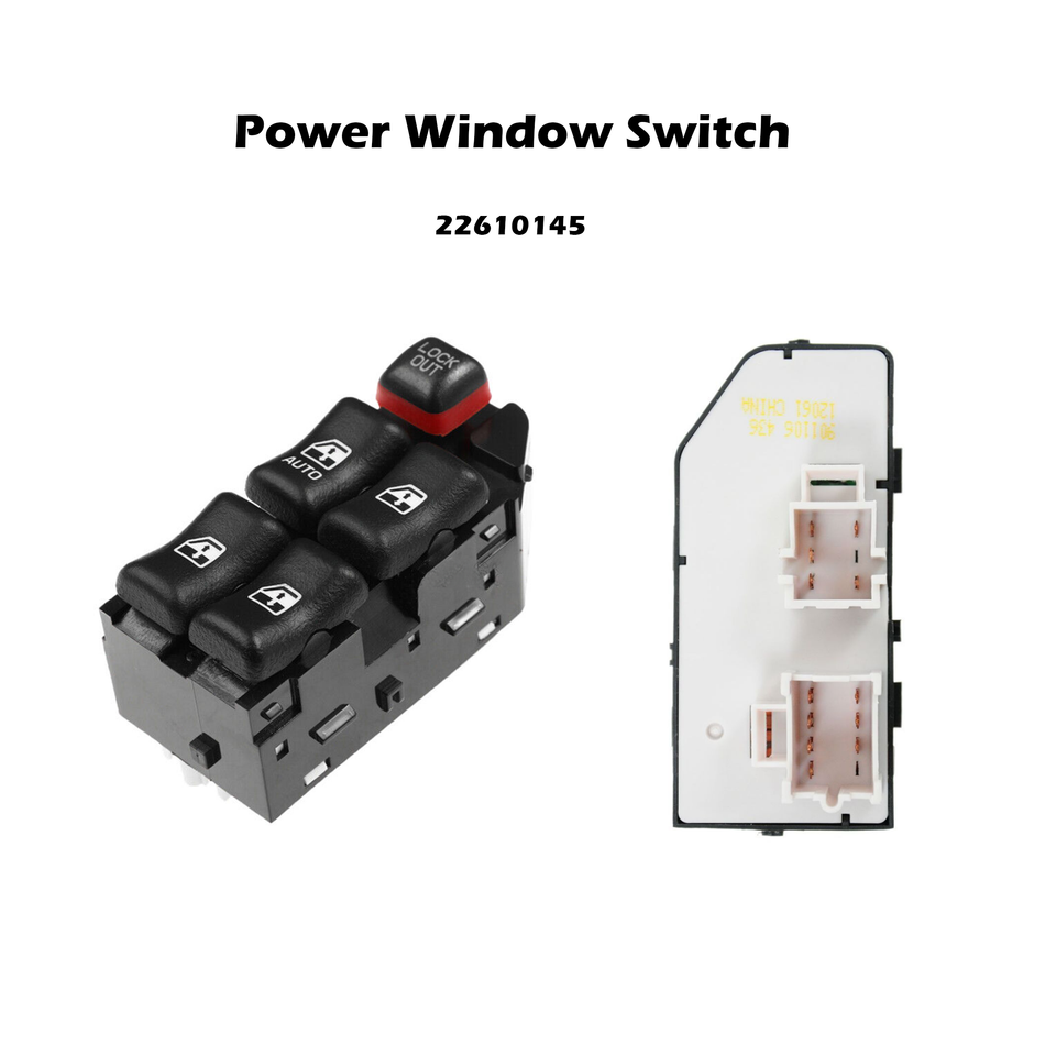 Electric Master Power Window Switch For 1995-2005 Chevrolet Cavalier 22610145