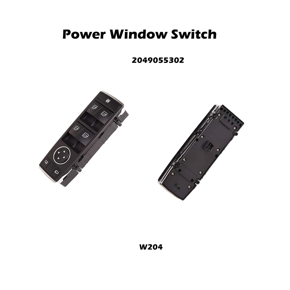 Driver Side Power Window Switch #2049055302 Compatible with Mercedes Benz W204 W212 C250 C300 E350