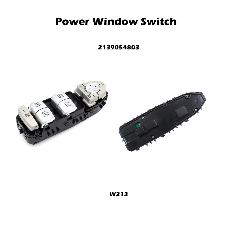 Driver Side Power Window Switch #2139054803 For Mercedes-Benz W213 E-Class (White Light)