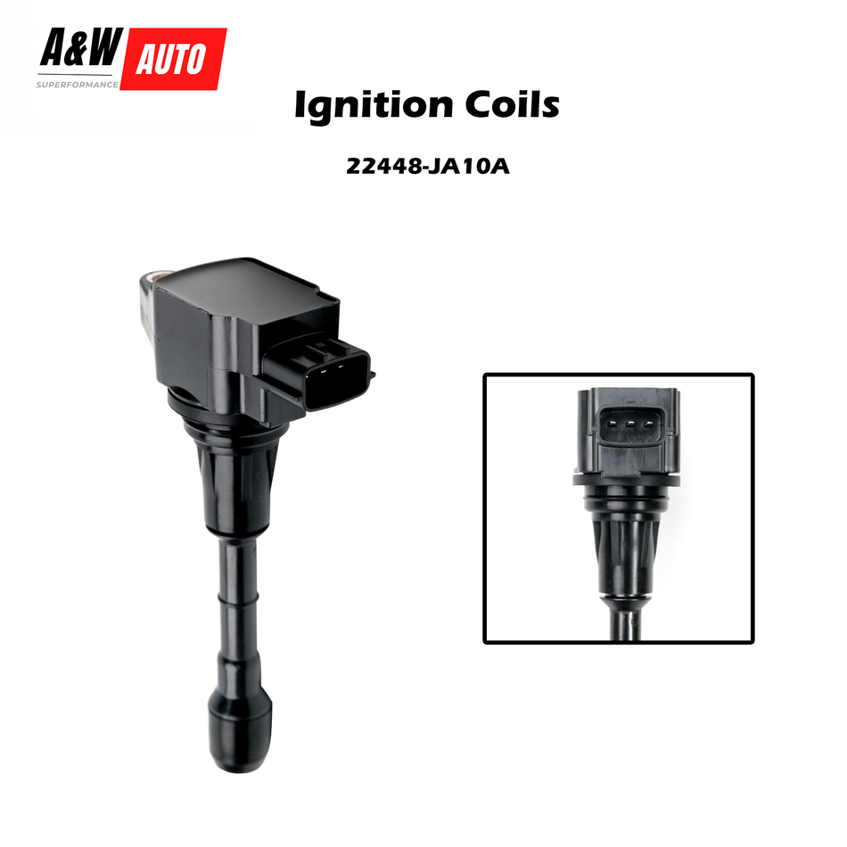 22448-JA10C Ignition Coil Pack Compatible with Nissan Altima Maxima Murano Pathfinder Quest 350Z/Infiniti EX35 FX35 G25 G35 JX35 M35 M35h Q50 Q70 QX60 3.5L V6 Replaces#C1670 UF550