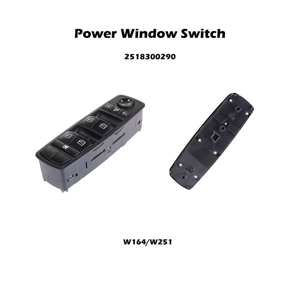 Interruptor de ventana eléctrica del lado del conductor #2518300290 compatible con Mercedes Benz ML350 GL320 GL350 ML320