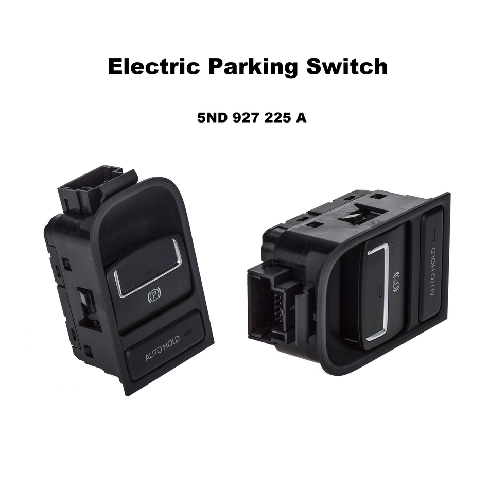 Interruptor de estacionamiento eléctrico (negro) #5N0 927 225 Compatible con VW Tiguan Sharan 2008-2015