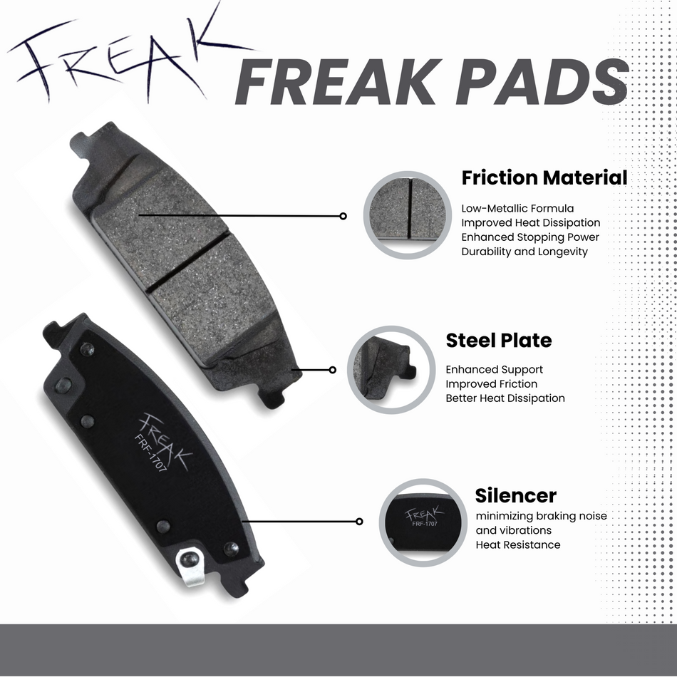 Rear Brake Pads D1707