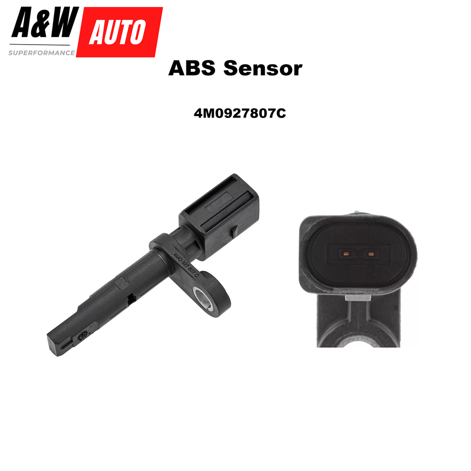 4M0927807C Rear ABS Wheel Speed Sensor For Audi A4 A5 A6 A8 Q5 Q7 S4 S5 S6 S8