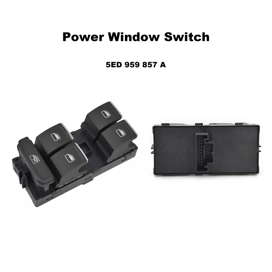 Driver Side Power Window Switch #5ED 959 857 A Compatible with Volkswagen Skoda Octavia Fabia