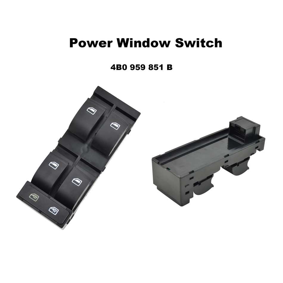 Driver Side Power Window Switch #4B0 959 851 B Compatible with Audi Allroad Quattro A6 A6 Quattro S6 99-05