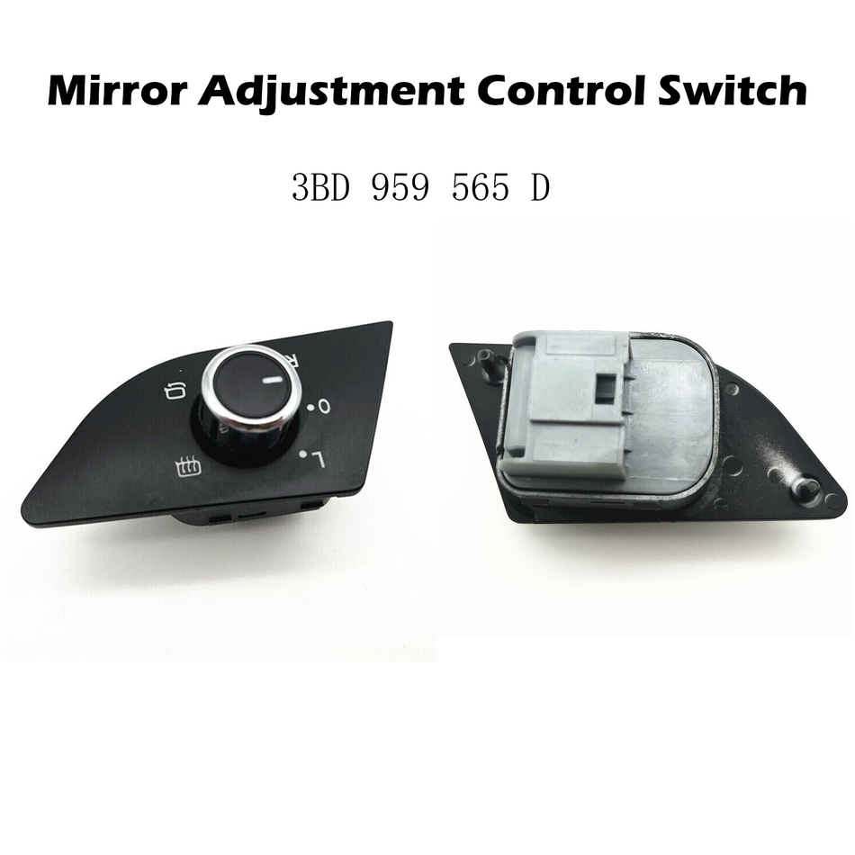 Mirror Adjustment Control Switch #3BD 959 565 D Compatible with VW Passat 2006-2012