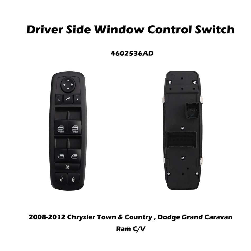 Front Left Master Window Switch for Chrysler Town & Country Dodge 4602536AD