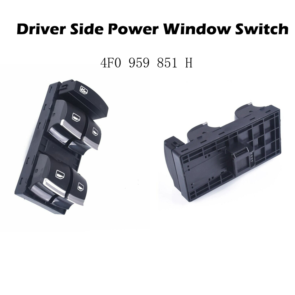 Interruptor de ventana eléctrica del lado del conductor #4F0 959 851 H Compatible con Audi A3 A4 A6 S6 RS6 Q7