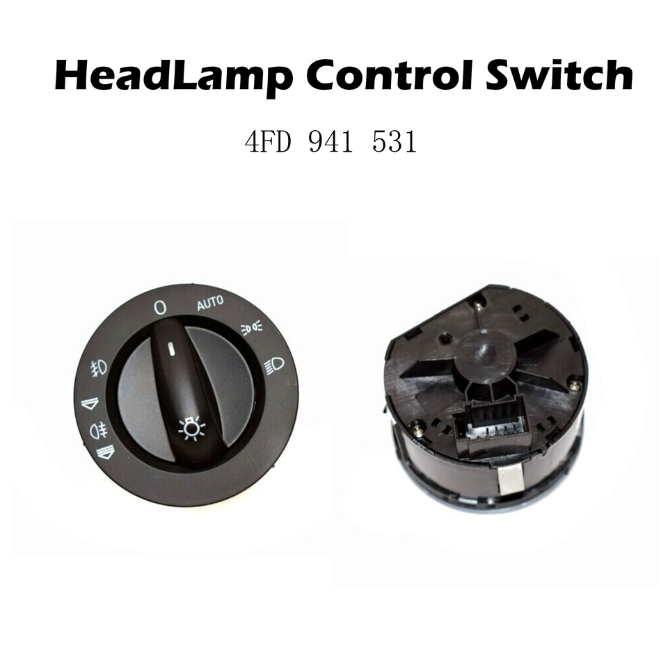 HeadLamp Control Switch #4FD 941 531  Compatible with Audi A6 S6 Allroad