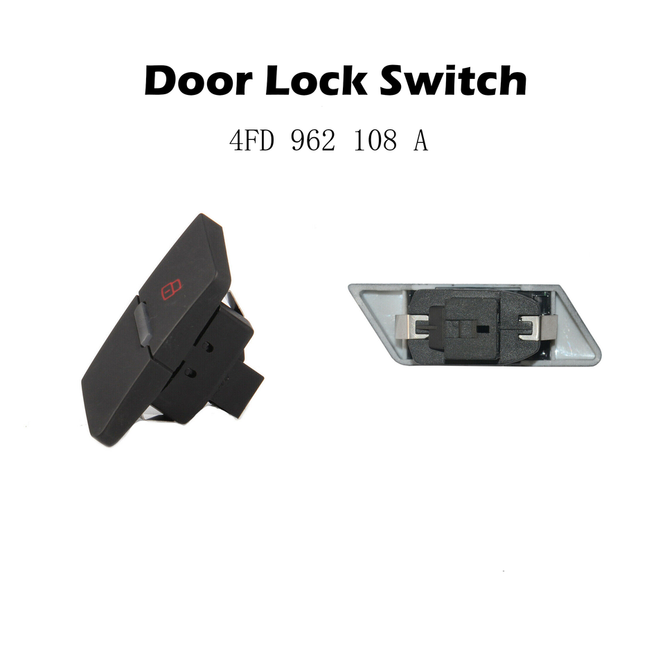 Door Lock Switch #4FD 962 108 A Compatible with Audi 2009-11 A6 C6 Quattro S6