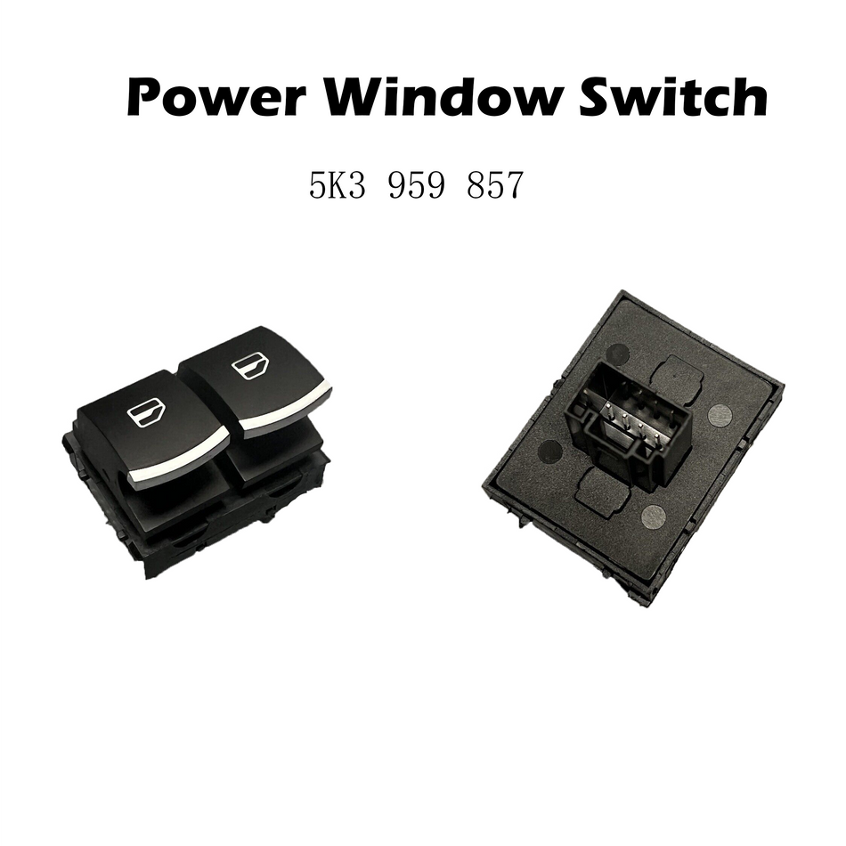 Power Window Switch #5K3 959 857 Compatible with VW Eos MK5 MK6 GTI