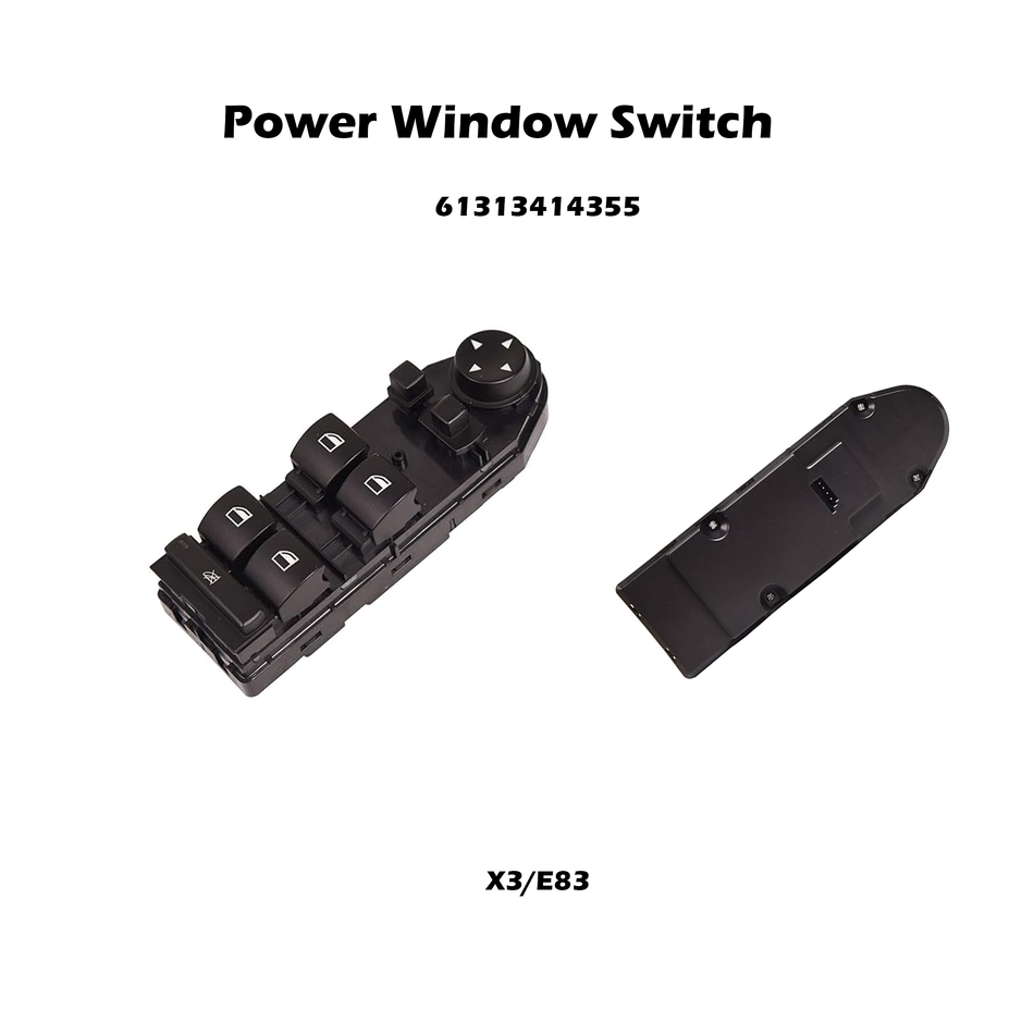 Driver Side Power Window Switch #61313414355 Compatible with BMW X3 2004-2010