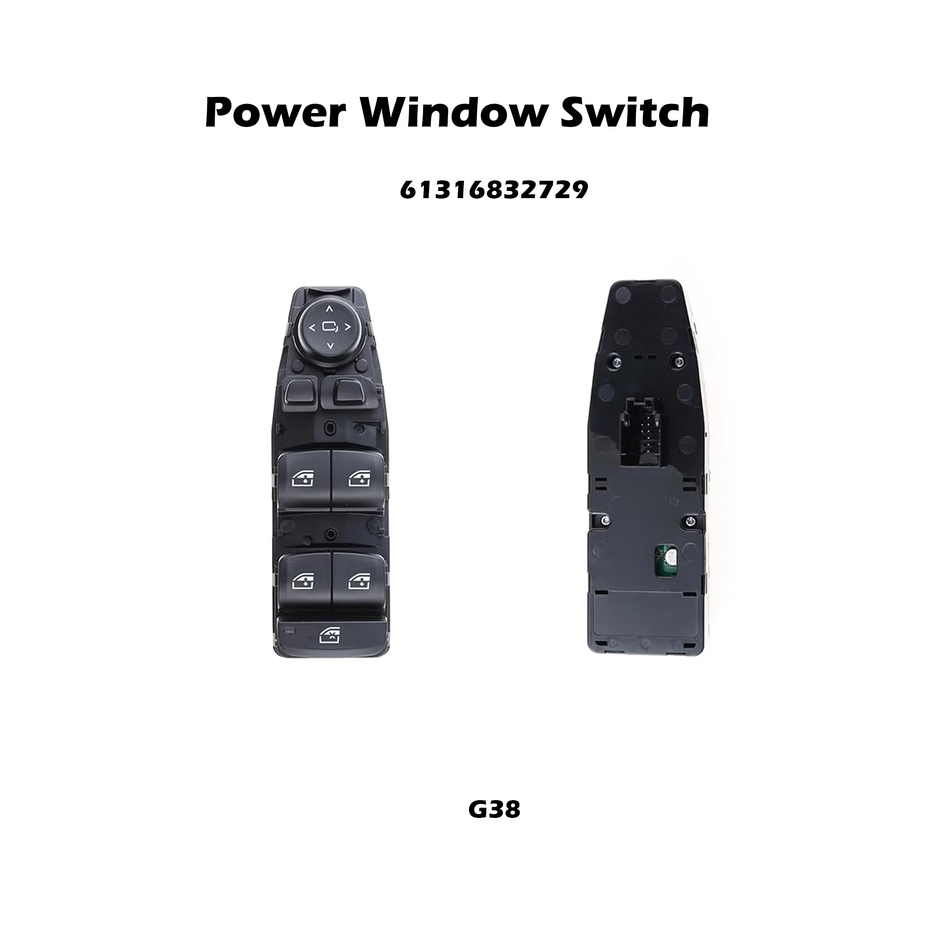 Driver Side Power Window Switch #61316832729 Compatible with BMW G20 G30 G31 G01 G01 G02 X3 X4 X5 X6