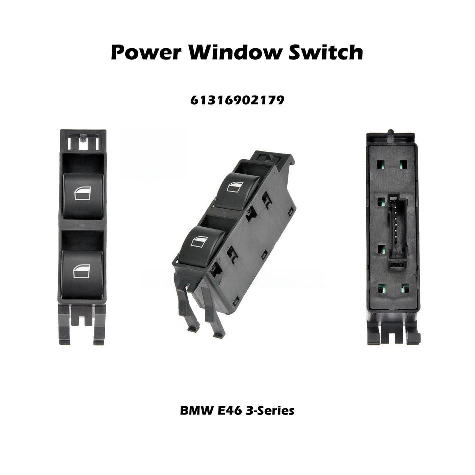 Driver Side Power Window Switch #61316902179 Compatible with BMW 323i 325i 330i M3 328i 323ci 325ci 1999-2005