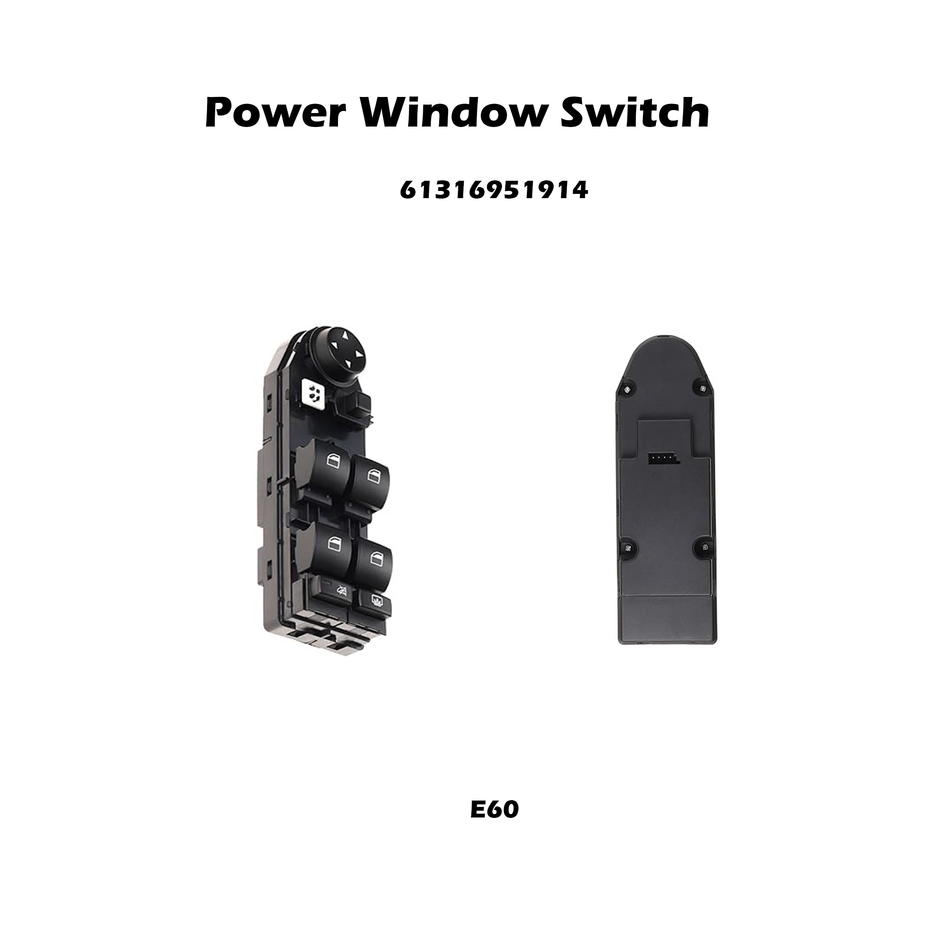 Driver Side Power Window Switch #61316951914 Compatible with BMW M5 525i 525xi 530i 530xi 550i 545i