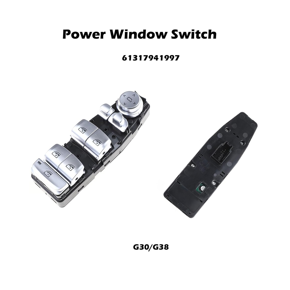 Interruptor de ventana eléctrica del lado del conductor #61317941997 compatible con BMW G20 320i 330i M340i G30 520I 530I 540I M550iX