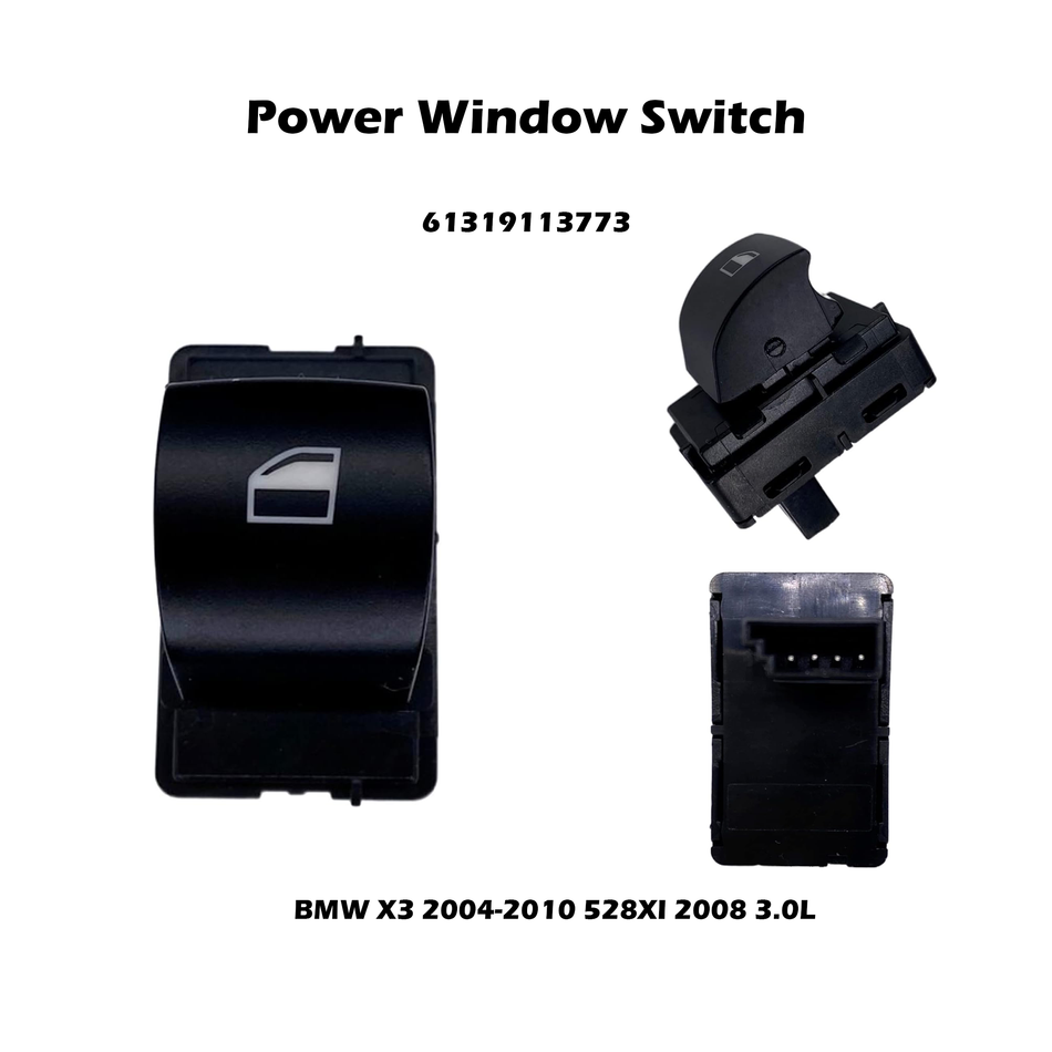 Power Window Switch #61319113773 Compatible with BMW 5 Series E60 E61 X3 E83