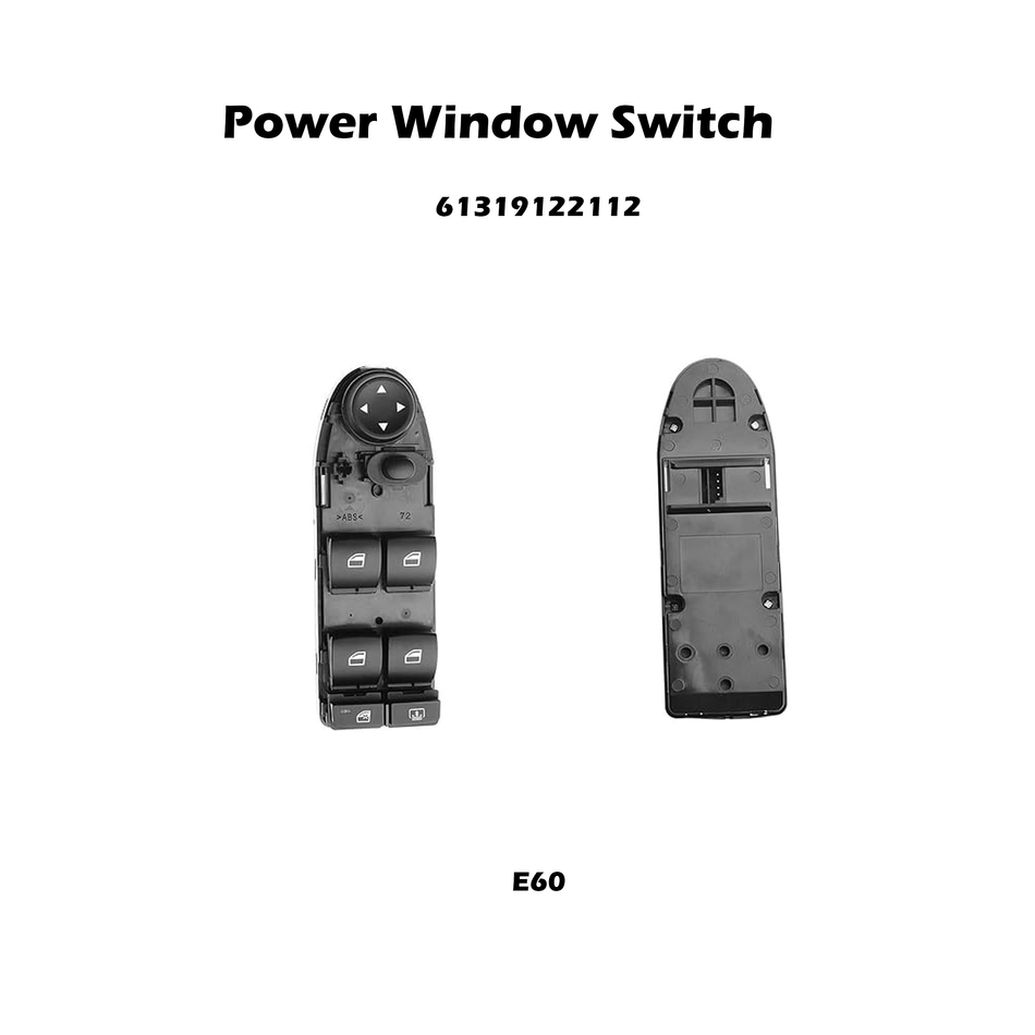 Interruptor de ventana eléctrica del lado del conductor #61319122112 compatible con BMW E60 E61 523Li 525Li 530Li 530Li 550i M5