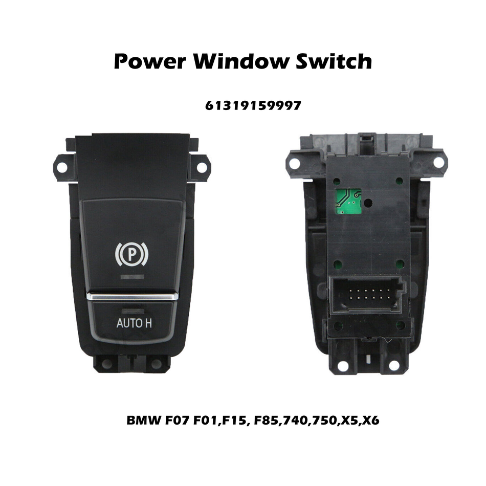 Interruptor de freno de estacionamiento eléctrico #61319159997 Compatible con BMW F07 F01,F15, F85,740,750,X5,X6