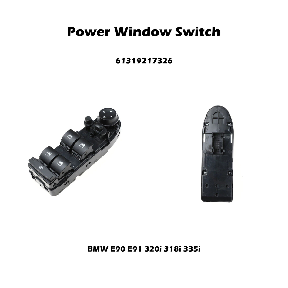 Driver Side Power Window Switch #61319217326 Compatible with BMW 120i 125i 130i 320i 330i 325i 330i 335i m3 X5 X6 E90 E87 E70 E71