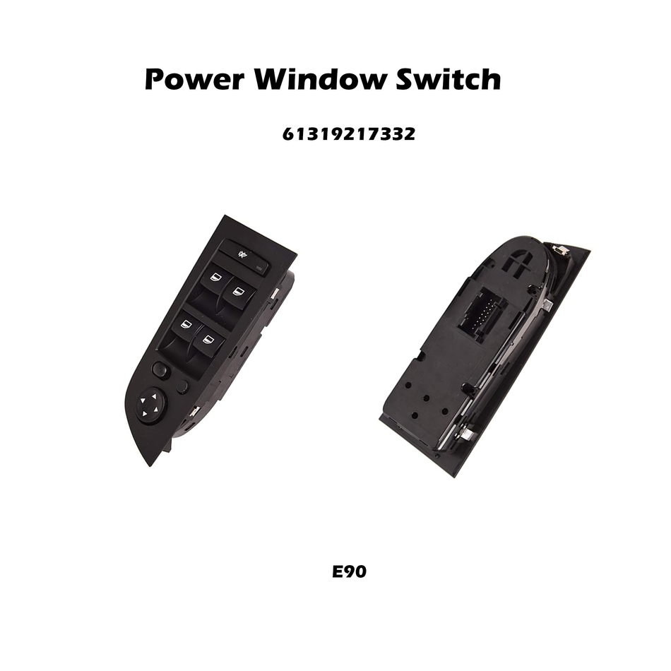 Interruptor de elevalunas eléctrico del lado del conductor #61319217332 Compatible con BMW (4 puertas) 2006 325i 325xi 2007-2011 328i 2007-2008 328xi 2006 330i 2007-2008 335i 2008 M3