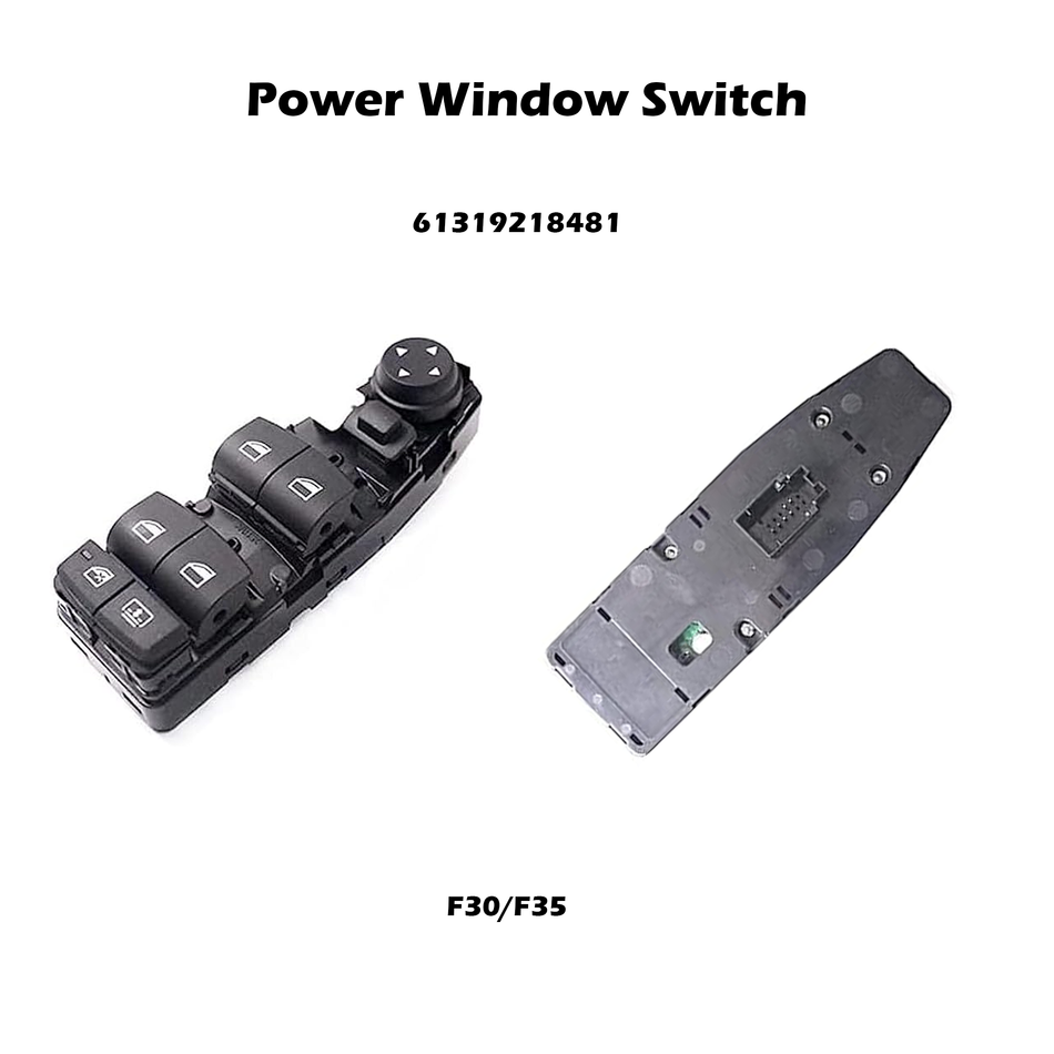 Interruptor de ventana eléctrica del lado del conductor #61319218481 compatible con BMW F30 F31 F10 F11 316i 328i 335i 520i 535i