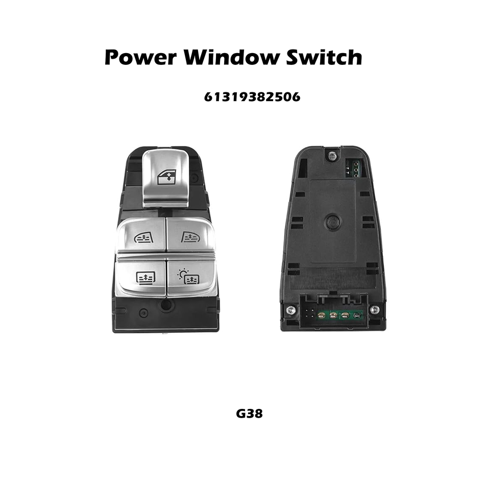 Interruptor de ventana eléctrica de puerta trasera #61319382506 compatible con BMW 5' 7' X7 2016-2022 G38 G07 G12