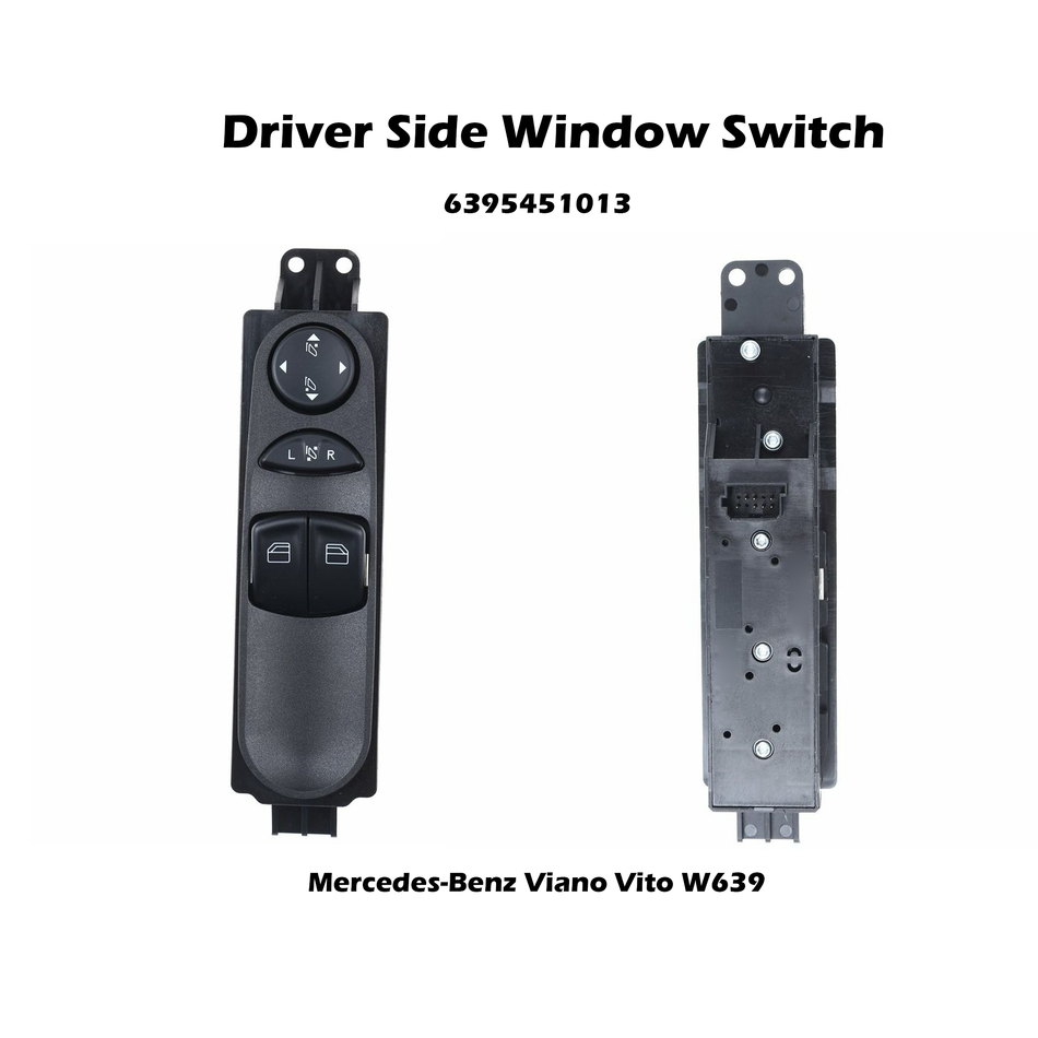 Driver Side Power Window Switch #6395451013 For Mercedes-Benz Viano Vito W639 2003-2014