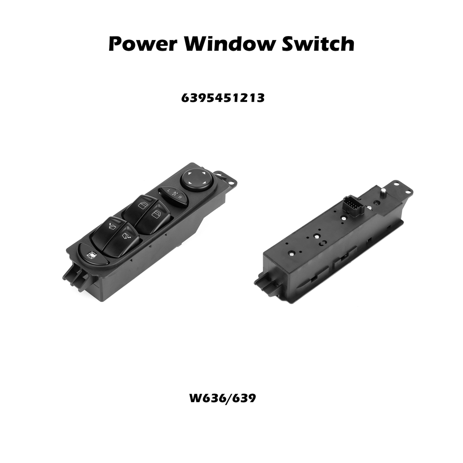 Interruptor de ventana eléctrica del lado del conductor #6395451213 para Mercedes-Benz W639 Vito Viano 2003-2014