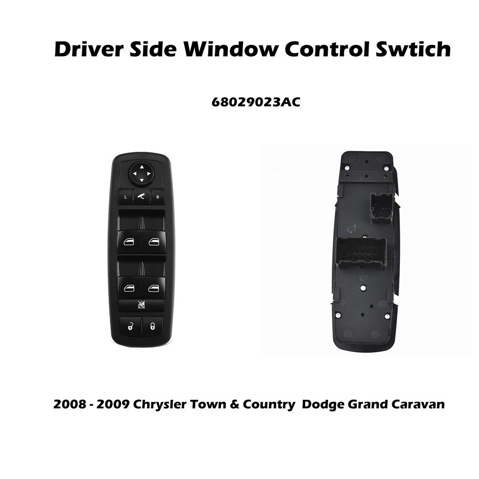 68029023AC Power Window Switch 08-09 Grand Caravan Town & Country Drivers