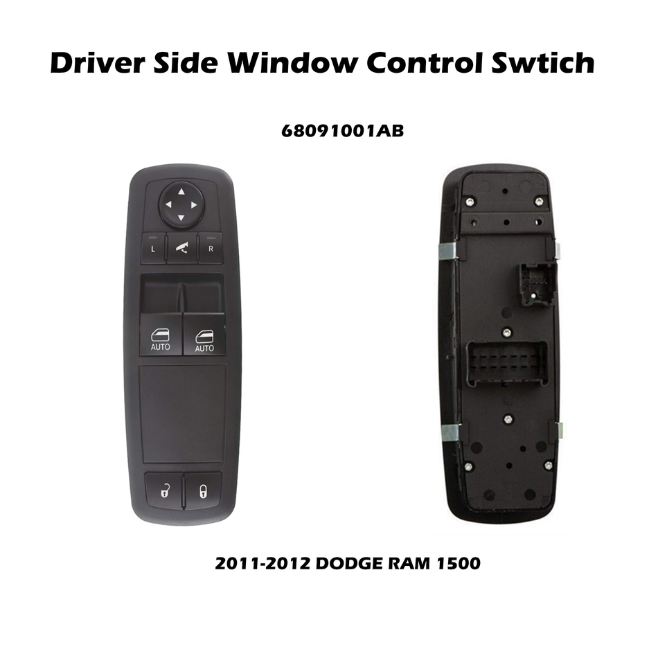 Power Window Switch Front Left Driver Side for Ram 1500 2011-2012 68091001AB