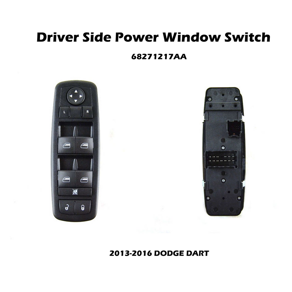 Power Window Switch Front Left Driver Side for Dodge Dart 2013-2016 68271217AA