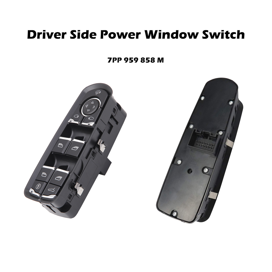 Driver Side Power Window Switch #7PP 959 858 M Compatible with Porsche Panamera Cayenne Macan