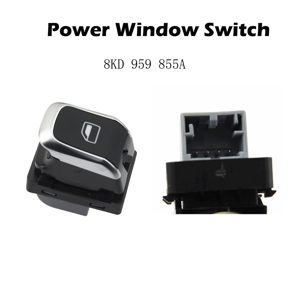 Interruptor del elevalunas eléctrico del lado del conductor #8KD 959 855 A Compatible con Audi A4 B8 Allroad A5 Q5