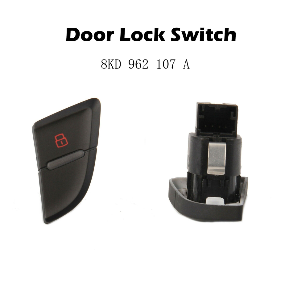 Door Lock Switch #8KD 962 107 A Compatible with Audi A4 S4 B8 2009-2015