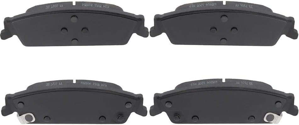 D1707 Low-Metallic Fleet Formula Rear Brake Pad Set Compatible with Cadillac Chevrolet GMC