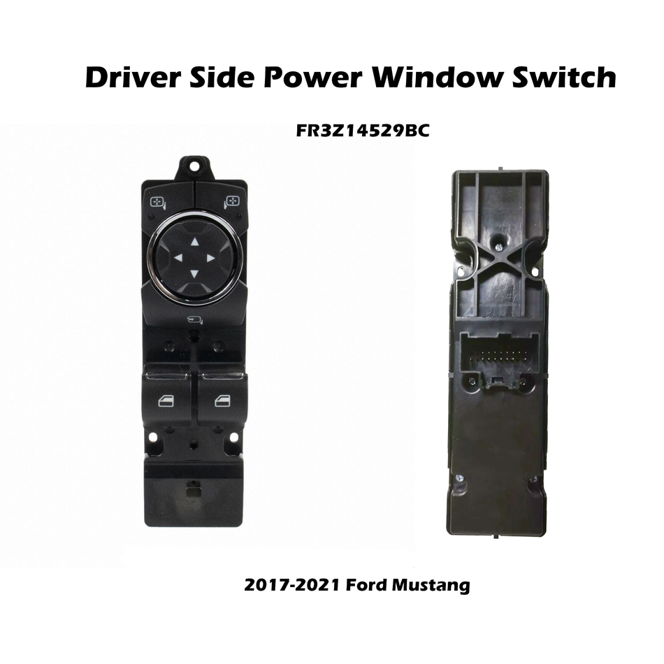 FORD MUSTANG POWER WINDOW SWITCH LH FRONT MAIN FM, 08/15- FR3Z14529BC