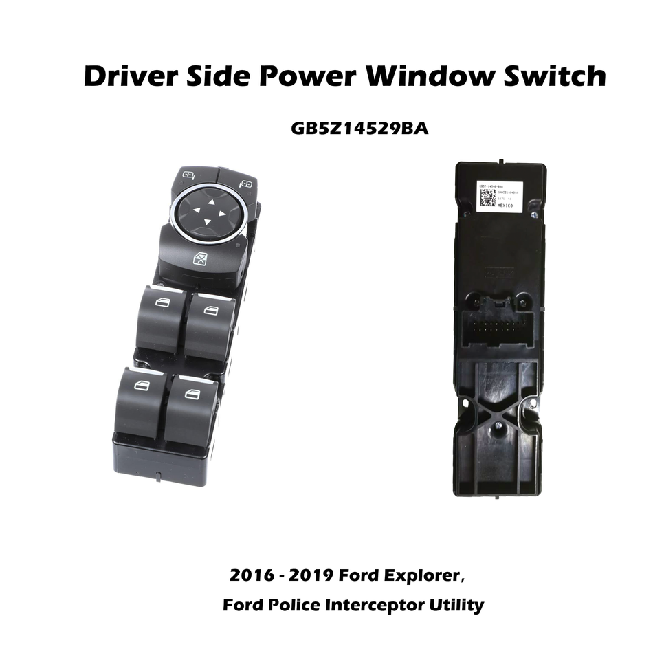 New 16-19 Explorer Door Main Power Window & Mirror Switch GB5Z-14529-BA