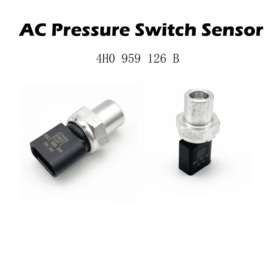 AC Pressure Switch Sensor #4H0 959 126 A Compatible with Audi A4 A5 Q5 VW Touareg