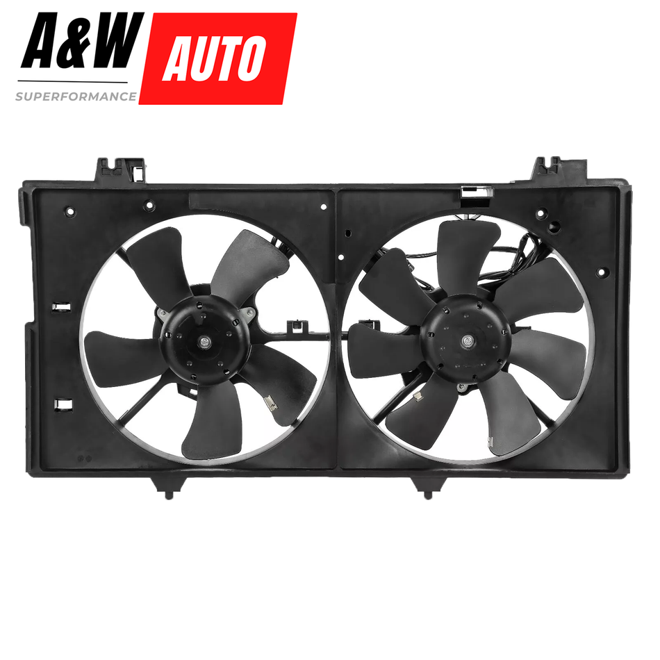 New Dual Radiator Cooling Fan Assembly with Motor for Mazda 6 2003-2008 V6 3.0L